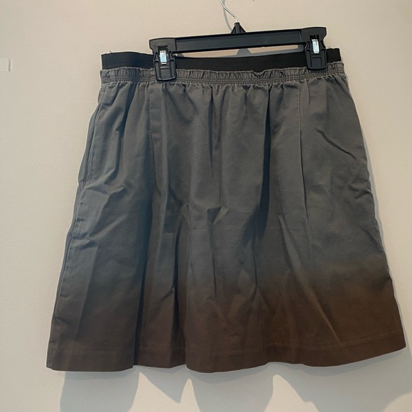 Odille Anthropologie Brand Gray and Brown Gradient Skirt with Pockets Size 6 - Picture 5 of 9